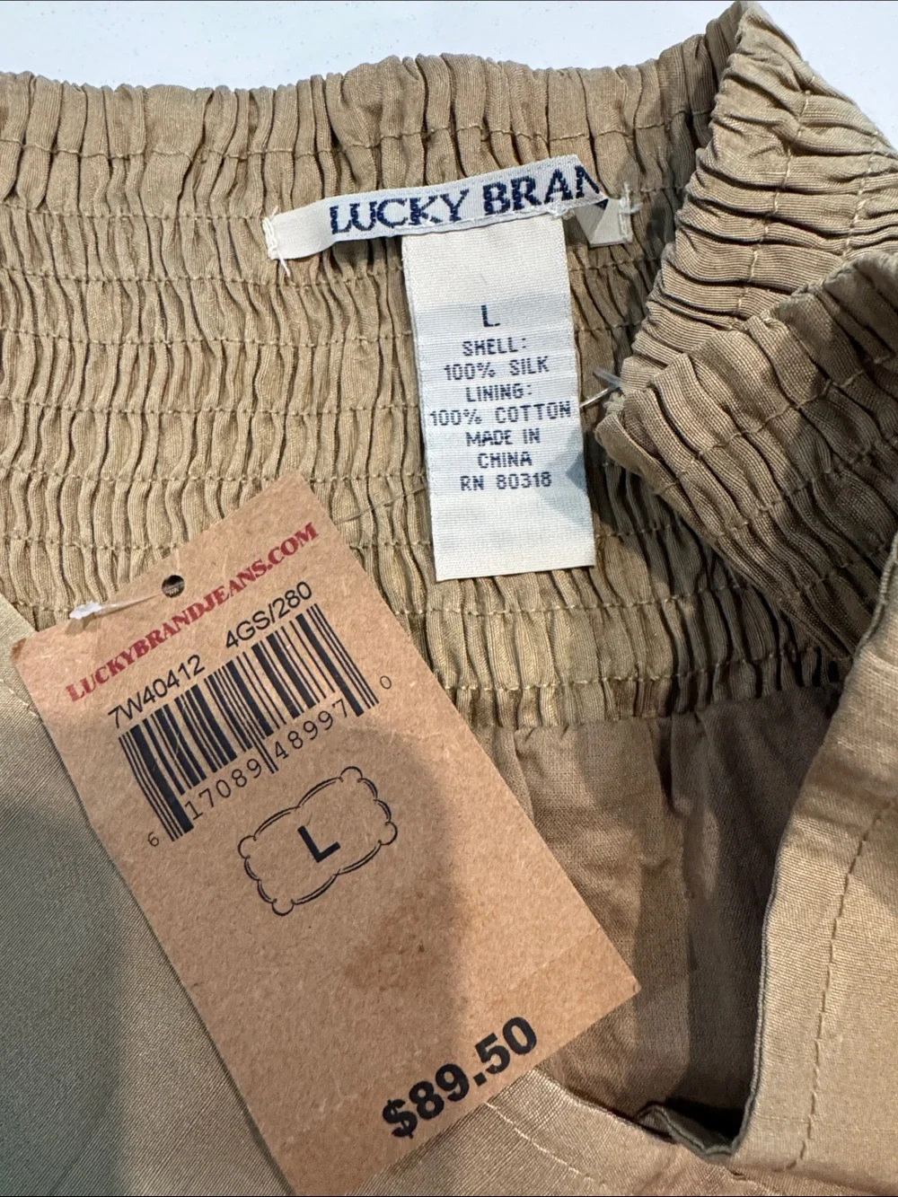 Lucky Brand Silk Skirt Size L